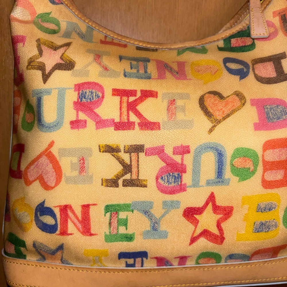 Dooney & Bourke Doodle Graffiti Letter Print Shoulder Bag - Picture 2 of 2